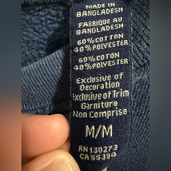 VTG Wrangler Men's Blue Sweatshirt Rodeo Yellowstone Cowboy Ranch Farm - Picture 2 of 5